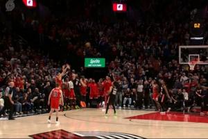 又是他！格兰特两罚一中 武切维奇空位三分压哨绝杀开拓者！