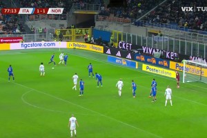 曼城连线！鲍勃送助攻，哈兰德凌空抽射破门反超意大利